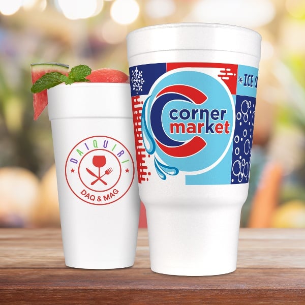 custom styrofoam cups